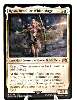 Rosa, Resolute White Mage 0555 FFIV- Final Fantasy- Reg Rare-MTG Magic 2025 NM - Image 3