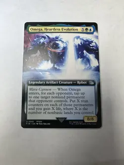 Omega, Heartless Evolution NM (Extended Art) Final Fantasy Regular Mtg Near Mint - Image 1