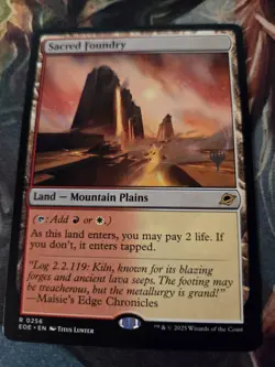 Sacred Foundry [Edge of Eternities Promo Pack] Near Mint - Image 2