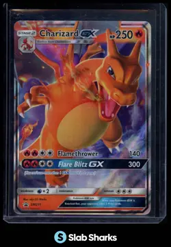 2016 POKEMON SM BLACK STAR PROMOS #SM211 CHARIZARD GX HIDDEN FATES TIN - Image 1