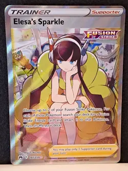 Pokemon TCG Elesa's Sparkle Sword & Shield-Crown Zenith 147/159 Holo NM/MT - Image 1