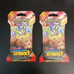 Pokemon Surging Sparks Sleeved Booster Pack X2 Brand New Sealed - Image 1