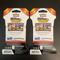 Pokemon Surging Sparks Sleeved Booster Pack X2 Brand New Sealed - Image 2