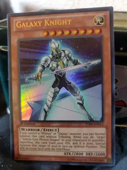 ( GALAXY KNIGHT ) - Ultra Rare - ZTIN-EN012 - 1st NM - Yu-Gi-Oh Zexal Collection - Image 1