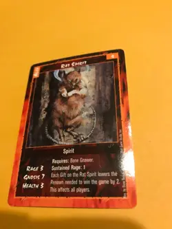 RAT SPIRIT : RAGE 1998 LOFR CCG Sept card, White Wolf werewolf TCG, Ally Gnawers - Image 1