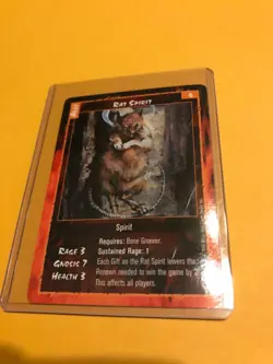 RAT SPIRIT : RAGE 1998 LOFR CCG Sept card, White Wolf werewolf TCG, Ally Gnawers - Image 3