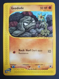 Geodude 110/165 - Expedition Base Set - Pokemon Ereader Card - Near Mint - Image 1