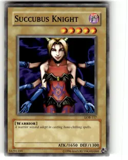 Yu-Gi-Oh TCG Succubus Knight LOB-117 Unlimited Common Card - Image 1