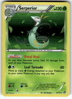 Serperior (6) 6/114 Black and White NM Pokemon Card TCG - Image 1