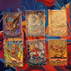 2000 Topps Pokemon TV Animation Series 3 Foil s 6 card bundle. - Image 1