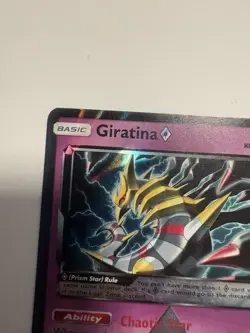Giratina 58/156 - Sun & Moon Ultra Prism Holo Rare Pokemon Card - Image 5