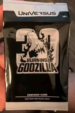 Universus Burning Godzilla TCG Limited Exclusive Sealed Promo Card - Image 1