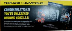 Universus Burning Godzilla TCG Limited Exclusive Sealed Promo Card - Image 3