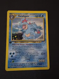 Pokemon TCG Feraligatr Neo Genesis Holo Card 5/111 1st Edition NM - Image 1