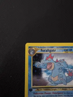 Pokemon TCG Feraligatr Neo Genesis Holo Card 5/111 1st Edition NM - Image 5
