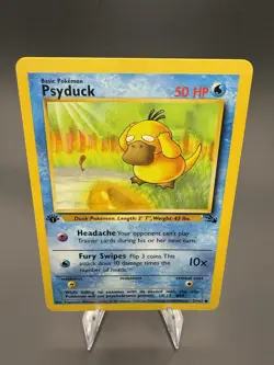 Pokemon Card - Fossil Set - Psyduck 53/62 1st Edition [NM-LP] - Image 1