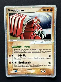 Pokemon Card - Groudon ex 038 (EX Collector's Tins) Black Star Promo Holo SWIRL - Image 1