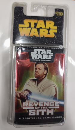 2005 SEALED REVENGE OF SITH TCG 3 BOOSTER PACKS Star Wars card game 2005 WOTC b - Image 1