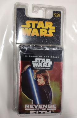 2005 SEALED REVENGE OF SITH TCG 3 BOOSTER PACKS Star Wars card game 2005 WOTC a - Image 1
