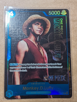 One piece Monkey D.Luffy P-055 Live Action Premium English Card Foil NM - Image 1
