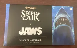 MTG Secret Lair x Jaws Terror of Amity Island RAINBOW FOIL - Sealed - In Hand - Image 2