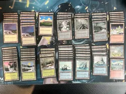 Mtg Ice Age Ice Lands & Snow Covered Lands Lot - Image 1