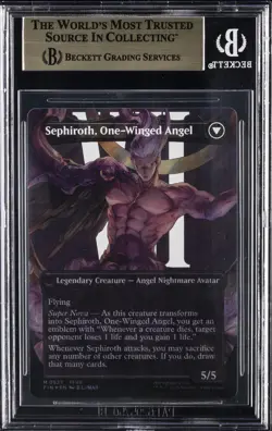 2025 MTG: FINAL FANTASY SURGE SEPHIROTH FABLED SOLIDER; ONE WINGED ANGEL BGS 9.5 - Image 2