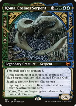 Koma, Cosmos Serpent (Showcase) Kaldheim NM MTG Non-Foil - Image 1
