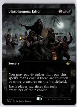 Blasphemous Edict (Borderless) Foundations Regular NM R 0317 - Image 1