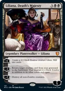 Near Mint, English - 1 x MTG Liliana, Death's Majesty Commander: Innistrad: Midn - Image 1