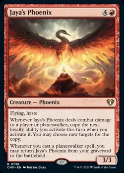 Near Mint, English - 1 x MTG Jaya's Phoenix Commander Masters - Image 1