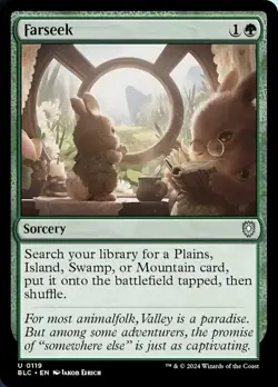 Hero Deal, English - 1 x MTG Farseek Commander: Bloomburrow - Image 1