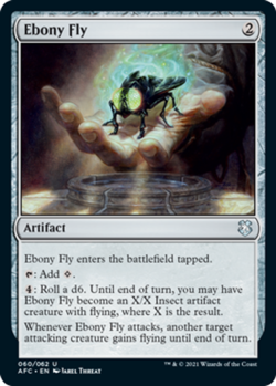 Hero Deal, English - 1 x MTG Ebony Fly Commander: Adventures in the Forgotten Re - Image 1