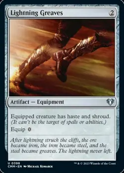 Near Mint, English - 1 x MTG Lightning Greaves Commander Masters - Image 1
