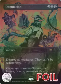 MTG Damnation (Color) (Rainbow) (2000) | NM Foil | Spider-Man Secret Lair {SLD} - Image 1