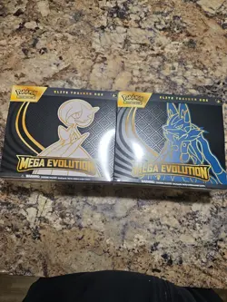 Pokemon Mega Evolution Elite Trainer Box Lot of 2 - Gardevoir & Lucario - Sealed - Image 1