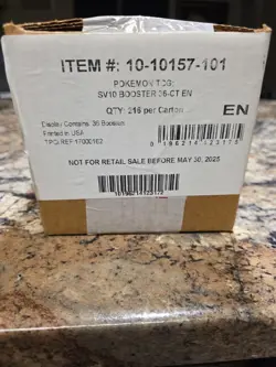 Pokemon TCG Destined Rivals Sealed Case - 6 Booster Boxes SV10 EN - Image 1
