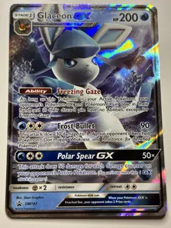 Glaceon GX SM147 - Black Star Promo - Ultra Rare Sun And Moon 2018 Pokemon - Image 1