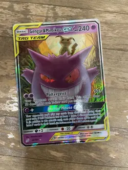 Gengar & Mimikyu GX 53/181 - Sun & Moon Team Up Tag Team Pokemon TCG NM - Image 1