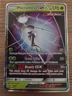 2017 Pokemon Pheromosa GX Black Star Promo Holo SM66 - Image 3