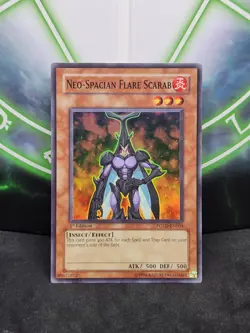 Yugioh Neo-Spacian Flare Scarab POTD-EN004 Super Rare 1st Edition NM - Image 1