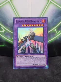 Yugioh Elemental HERO Magma Neos LCGX-EN064 Super Rare NM - Image 1