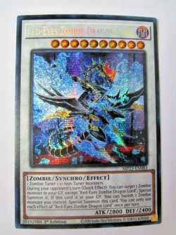 Yugioh! Red-Eyes Zombie Dragon Mp23-En083 Prismatic Secret Rare Near Mint!! - Image 1