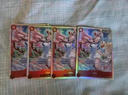 Uta ST23-001 SR 4x One Piece TCG Card Game Full Playset NM - Image 1