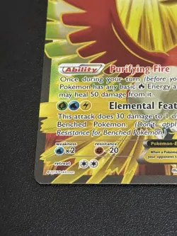 Pokemon Card Full Art HO-OH ex 121/122 2016 Pokemon XY Breakpoint - LP - Image 5