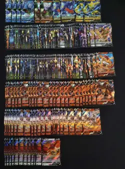 200 Lot Pokemon Card TCG RR V Chinese aerodactyl Reshiram Ho-Oh Entie A4 SQ - Image 1