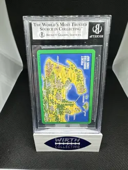 1996 Bandai Carddass Part 1 Green #0 Map Card BGS 9 - Image 2