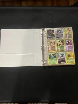 Pokemon Card Binder Collection 14 pages 242 total cards - Image 1