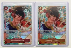 Monkey D. Luffy Alt Art OP12-015 Super Rare One Piece Card (2x) - Image 1