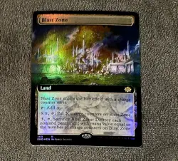 Magic The Gathering Blast Zone 369 Foil Rare Borderless - Image 1